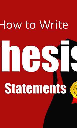 How To Write a Thesis Statement 1