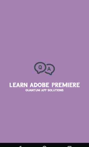 Learn Adobe Premiere Pro Video Lectures 1