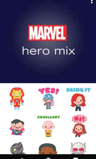 Marvel Stickers: Hero Mix 1
