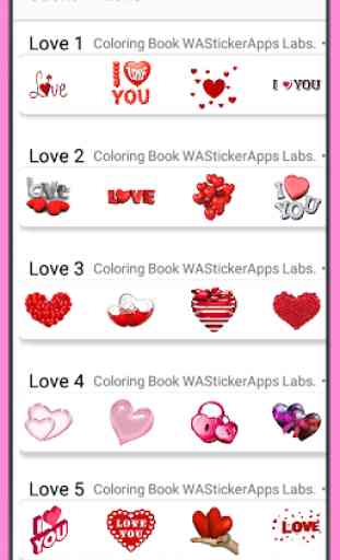 Nuevas pegatinas de amor 2020 WAStickerApps love 4