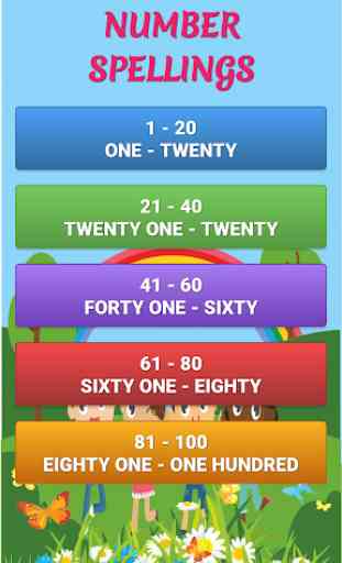 Numbers Spelling Learning 2019 1