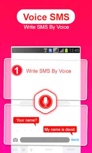 Remitente de mensajes de voz: escriba sms por voz 2