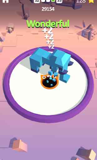 Shooting hole - collect cubes with 3d hole io game 2