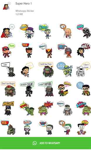 Super Hero Stickers for WAStickerApps 4