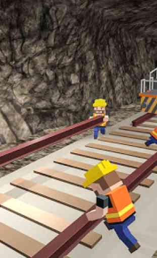 Uphill Tunnel Construction Train Builder 4