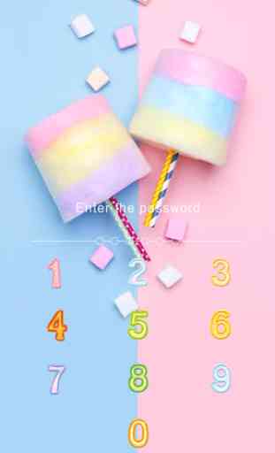 AppLock Theme Cotton Candy 2