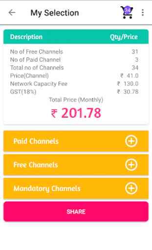 Cable/DTH Bill Calculator 2019 as TRAI New Rule 2