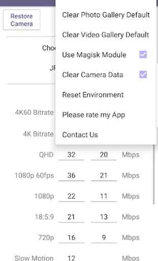 Camera Mod S9 / N9 - Bitrate & Settings [ROOT] 2