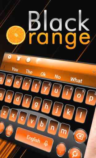 Classic Black Orange keyboard Theme 1