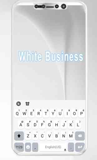 Classic Business White Tema de teclado 1