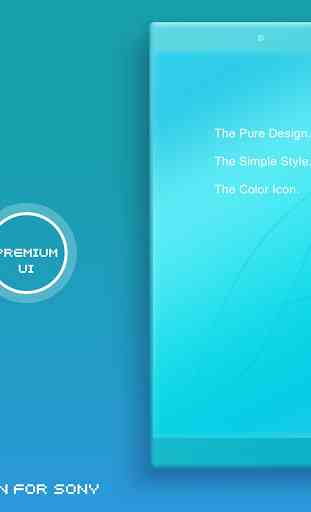 COLOR™ Theme | CYAN - Design For SONY  1