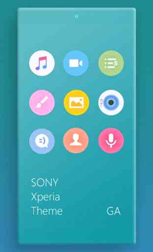 COLOR™ Theme | CYAN - Design For SONY  2