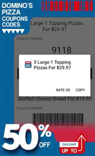 Coupons for Domino's Pizza  3