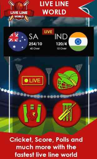 Cricket Live Line - Live Scores World's Fastest 1