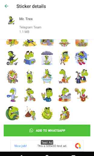 Cute Dinosaur Stickers For WhatsApp -WAStickerApps 3