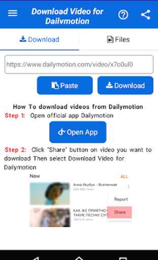 Descargar vídeo de Dailymotion 1