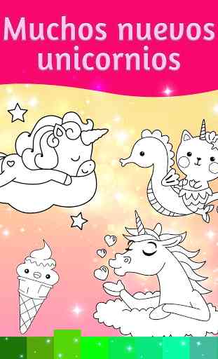Dibujos para colorear Unicornio efectos animación 1