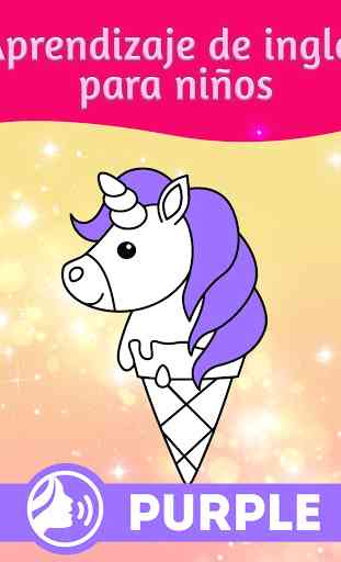 Dibujos para colorear Unicornio efectos animación 2