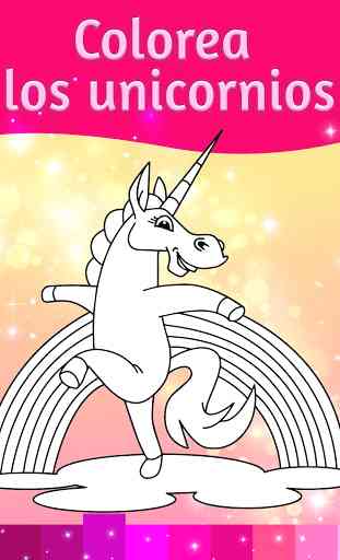 Dibujos para colorear Unicornio efectos animación 4