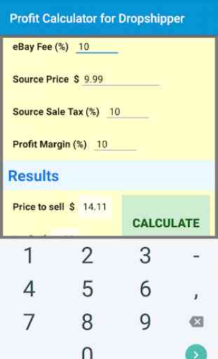 Dropship Profit Calculator 3