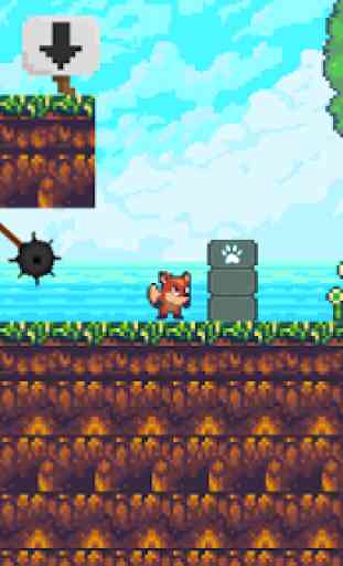 Fantasy Fox - 2D Pixel Platform, juego retro 1