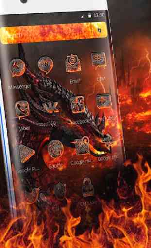 Fire Dragon Legend Launcher 2