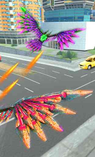 Flying Kite Robot Transform Robot Shooting Game 3