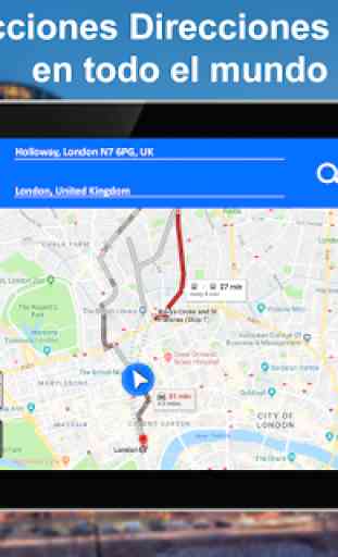 GPS Navegación por voz, Vista de calle & Mapa de 3