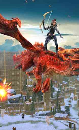 Juegos de vuelo del dragón: Ciudad de acción en 3D 2
