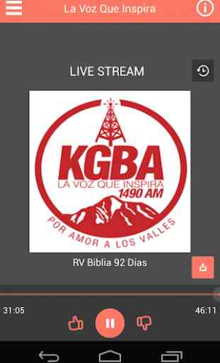 KGBA 1490 AM Radio Cristiana 1