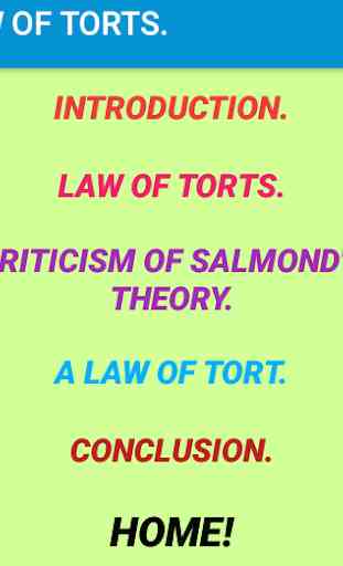Law of Torts- Revision notes. 3