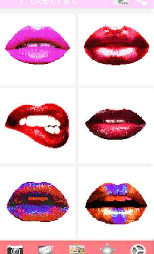 Love Coloring Book: Kiss Lips Pixel Art 2