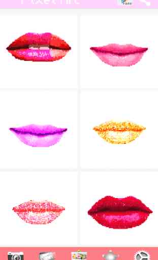 Love Coloring Book: Kiss Lips Pixel Art 4