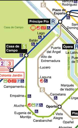 Madrid Metro & Rail Map 3