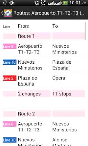 Madrid Metro Route Planner 2