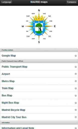 Mapa Madrid metro bus offline 1