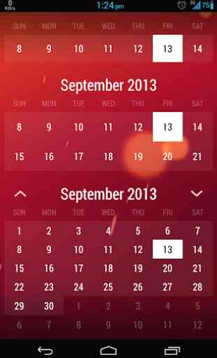 Monthly Calendar Widget 4