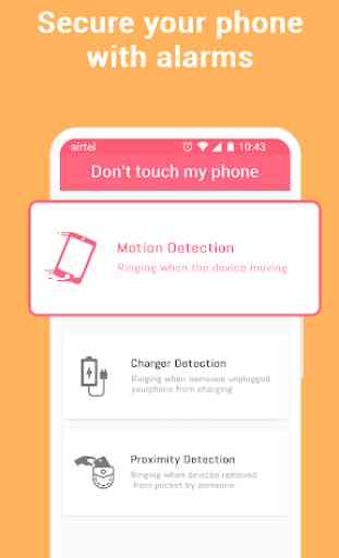 Motion Alert Alarm: Anti Theft Security for Mobile 3