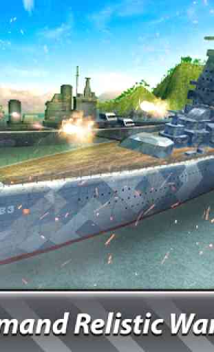 Naval Wars 3D: batalla de naves de guerra 3