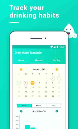 Recordatorio para beber agua - Alerta y Registro 2