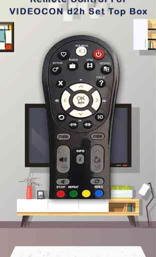 Remote Control For Videocon d2h Set Top Box 2