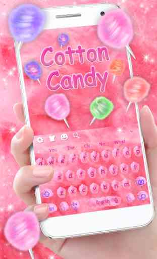 Sweet Cotton Candy Keyboard Theme 1