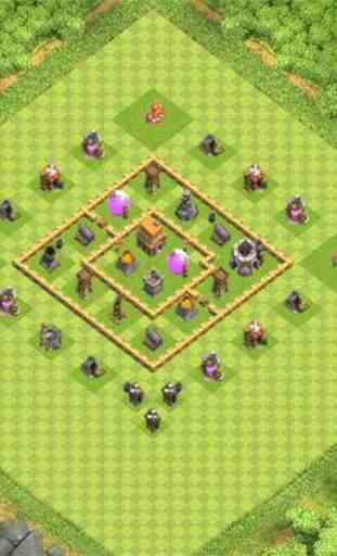 Town Hall 5 Hybrid Base Layouts 1