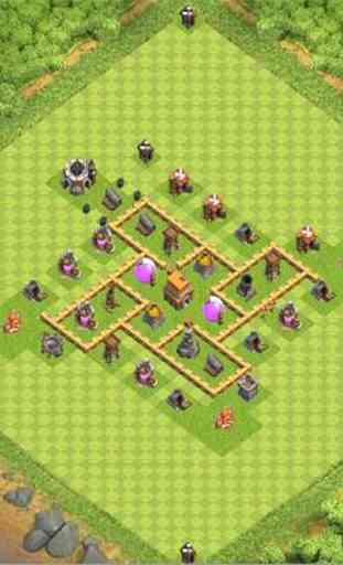 Town Hall 5 Hybrid Base Layouts 3