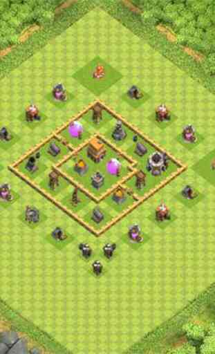 Town Hall 5 Hybrid Base Layouts 4