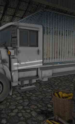 Transporte de animales de granja camión 3D 2