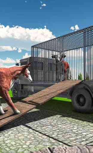Transporte de animales de granja camión 3D 3
