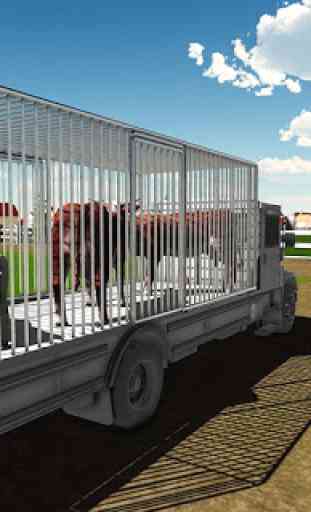 Transporte de animales de granja camión 3D 4