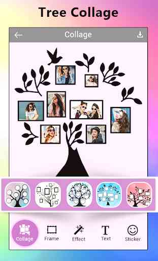 Tree Collage Photo Maker -  3D Tree Pic Collage 1