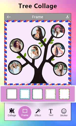 Tree Collage Photo Maker -  3D Tree Pic Collage 2